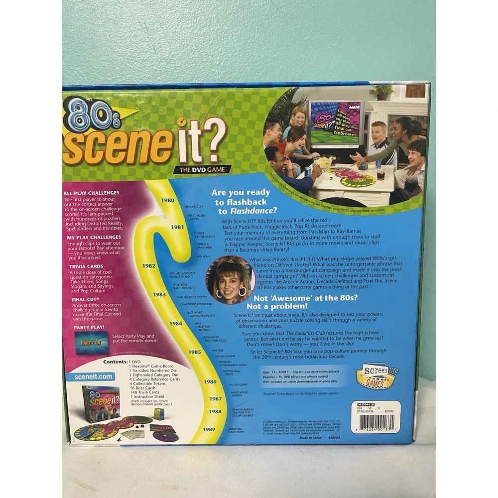 Screen Life Games! 80's Scene It? The DVD Game Pre-owned‎